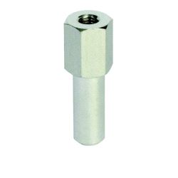 Spigot-Aluminium (16mm) Doughty T73350 (M10) - silver