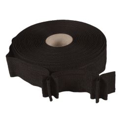 Rynkebånd 3xfold (100%) polyester 50mm rull á 50m - black