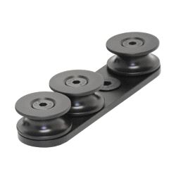 FlexRail, 3-hjuls tauguide, svart