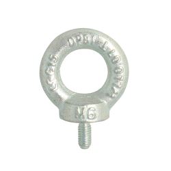 Steel Eye Bolt (M6 Large Eye) Doughty T42502 wll 70 kg - silver