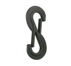 Nylon Twinhook (S-krok) Doughty T63796 - black
