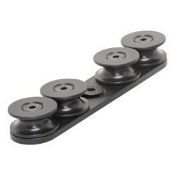 FlexRail, 4-hjuls tauguide, svart