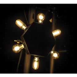 Effektlys, Showtec Edison Star E6, DMX LED dimmer w/ 6x E27 Sockets