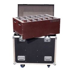 Flightcase, for ROXX Show Series, 6 enheter (med tray) 60x90cm svart