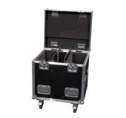 Flightcase Amptown, for 2x ROXX Cluster B4 eller 4x B2/S2, 70x60x80cm, svart