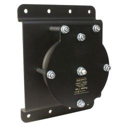 Heavy Duty Pulley-Wall Mounting Plate (150mm) Doughty T42998 wll 400 kg - black