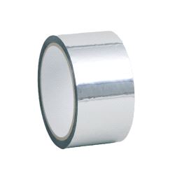 Tape til VARIO metallic dansematte, B=50mm PES sølv - 25m