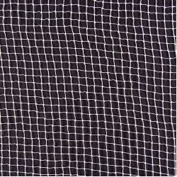 Scenenett 6x6mm - B300cm 50g/m² Nylon B1 hvit - meter