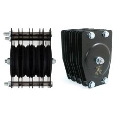 Standard Quad Pulley (100mm) 4mm wire, Doughty T42813 wll 150 kg - black