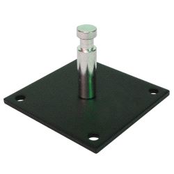 Baby Pin Wall Plate (100x100mm) Doughty G1405 - black