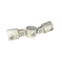 Pipeclamp Double Swivel Combination, Doughty T16700 - silver