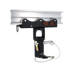 Studio Rail 60 - 6 Wheel Carriage 28mm Receiver-Braked, Doughty T84205 wll 100 kg - black