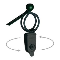 G-Quick 2.0 fastener for flying bars Ø 50-60 mm - svart