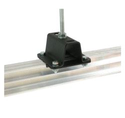 Studio Rail 60 - Ceiling Bracket 50mm (with Rail Clamps) Doughty T84121 wll 100 kg - black