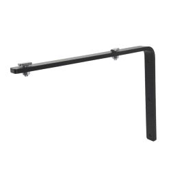 FlexRail, Veggbrakett 8mm for dobbel skinne. 10 og 30 cm fra vegg. Svart