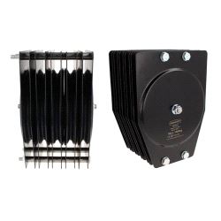 Standard Quin Pulley (180mm) 6mm wire, Doughty T42834 wll 150 kg - black