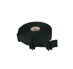 Rynkebånd 3xfold (100%) polyester 50mm svart v/50m - pr. m