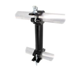 Aluminium Pipe to Pipe Coupler, cc 1000mm Doughty T57356 wll 200 kg - black