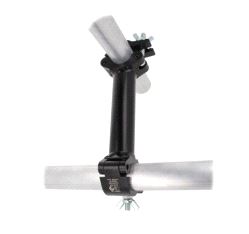 Aluminium Pipe to Pipe Coupler 90°, cc 1000mm Doughty T57376 wll 200 kg - black