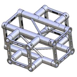 Trosse-kryss Litec Std QH40SAX4 firkant 40cm (48x3mm) 4-veis "X"