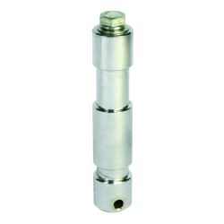 Long Shank TV Spigot-Steel (28mm) Doughty T74710 (M12) - silver