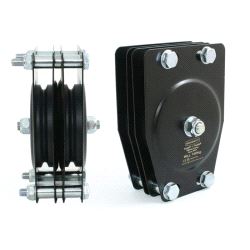 Standard Double Pulley (100mm) 4mm wire, Doughty T42801 wll 150 kg - black