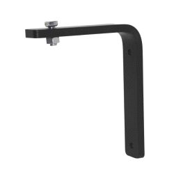 FlexRail, Veggbrakett 8mm for enkel skinne med M8 T-bolt. 10 cm fra vegg. Svart