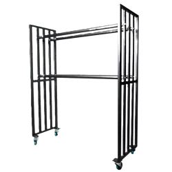 Multi Dolly, Luxibel I0076864 m/ 4 alu-rør B=160cm - svart