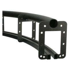 Teppeskinne bue, Six Track 90° Curve 0.90m, Doughty T63734 - svart