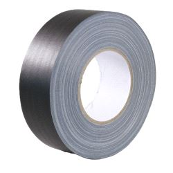 Gaffatape, waterproof (polyeth/spun) 50mm x 50m, svart matt
