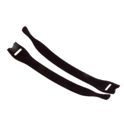Velcrobånd, for bunting av kabler, B=12,5mm x L=300mm, svart